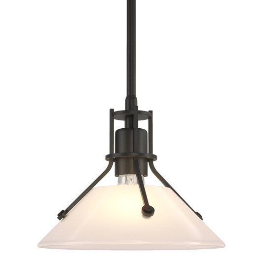 Henry Mini Pendant - Black - Frosted Glass by Hubbardton Forge