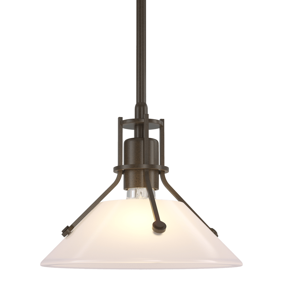 Henry Mini Pendant - Bronze - Frosted Glass by Hubbardton Forge