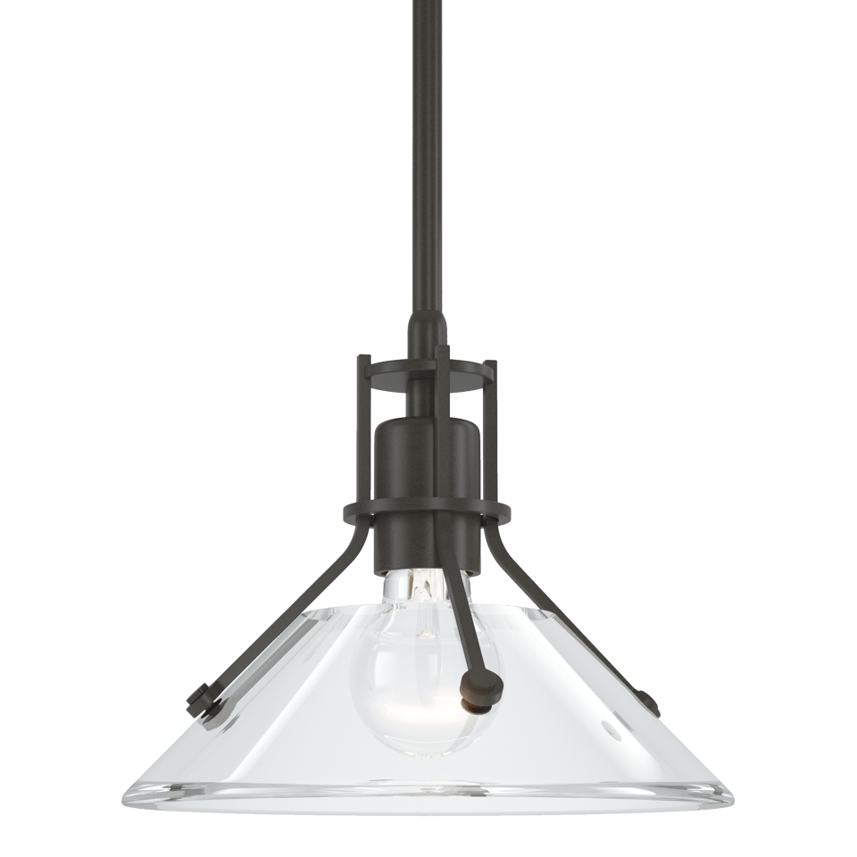 Henry Mini Pendant - Dark Smoke - Clear Glass by Hubbardton Forge