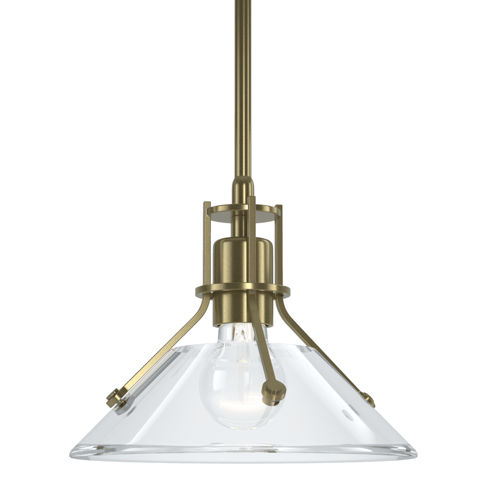 Henry Mini Pendant - Modern Brass - Clear Glass by Hubbardton Forge