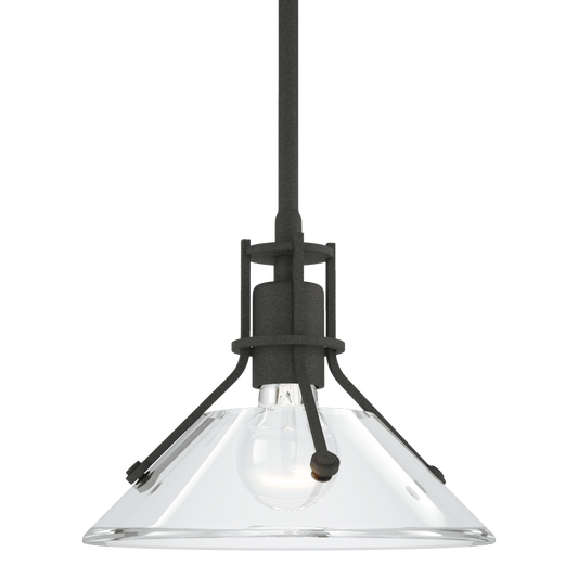 Henry Mini Pendant - Natural Iron - Clear Glass by Hubbardton Forge