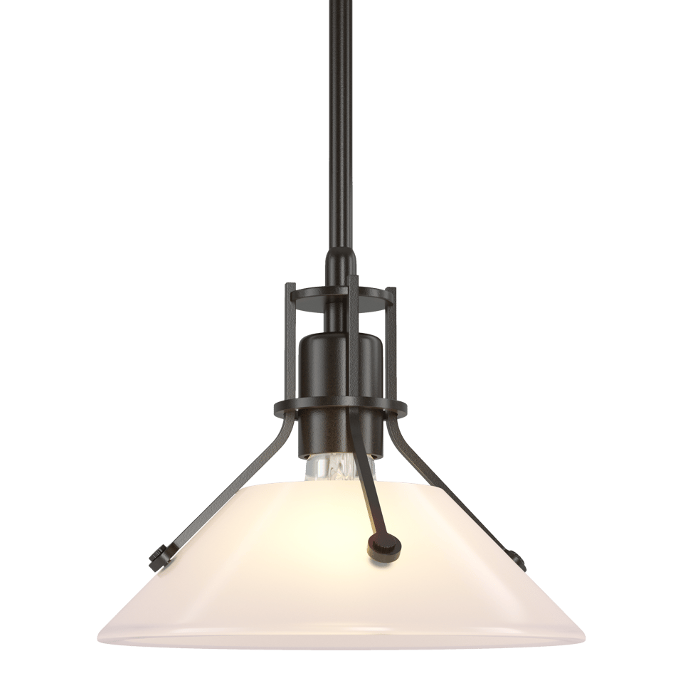 Henry Mini Pendant - Oil Rubbed Bronze - Frosted Glass by Hubbardton Forge