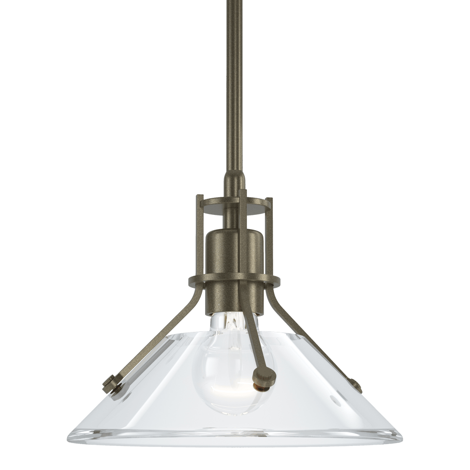 Henry Mini Pendant - Soft Gold - Clear Glass by Hubbardton Forge
