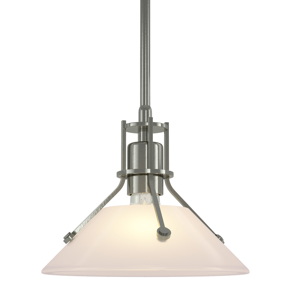 Henry Mini Pendant - Sterling - Frosted Glass by Hubbardton Forge