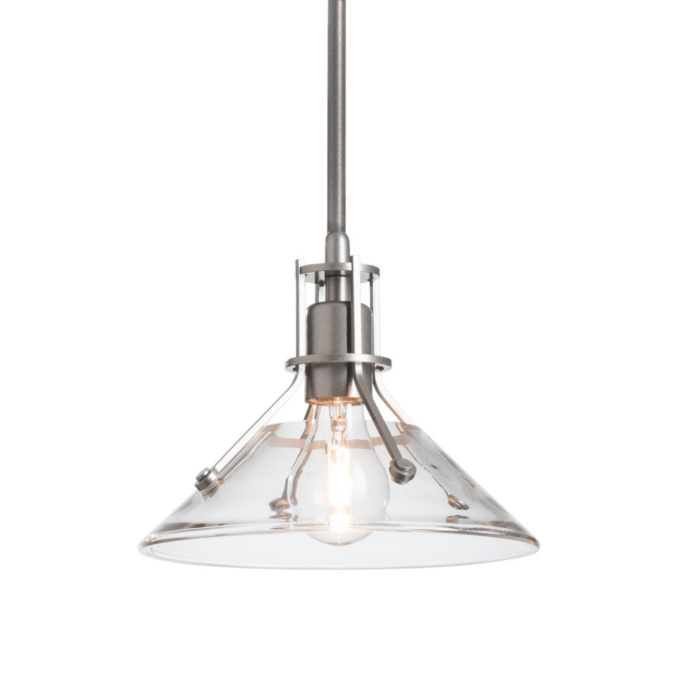Henry Mini Pendant - Vintage Platinum - Clear Glass by Hubbardton Forge