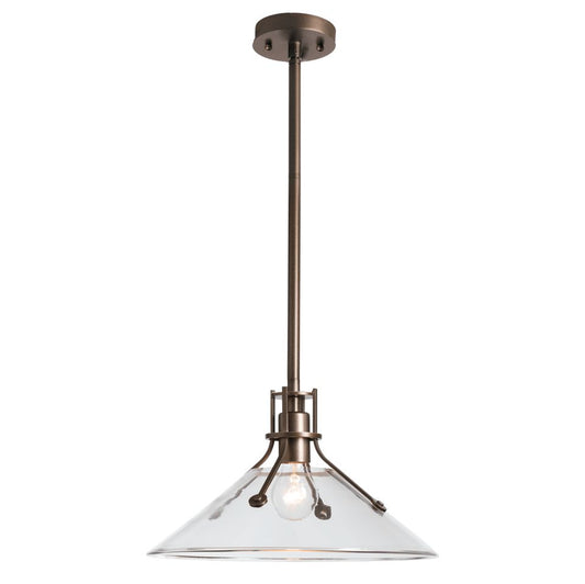 Henry Outdoor Pendant with Glass Medium - Coastal Bronze - Clear Glass by Hubbardton Forge