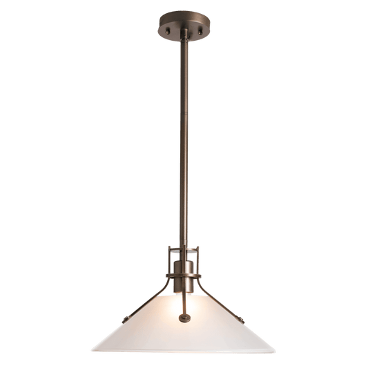 Henry Outdoor Pendant with Glass Medium - Coastal Bronze - Frosted Glass by Hubbardton Forge