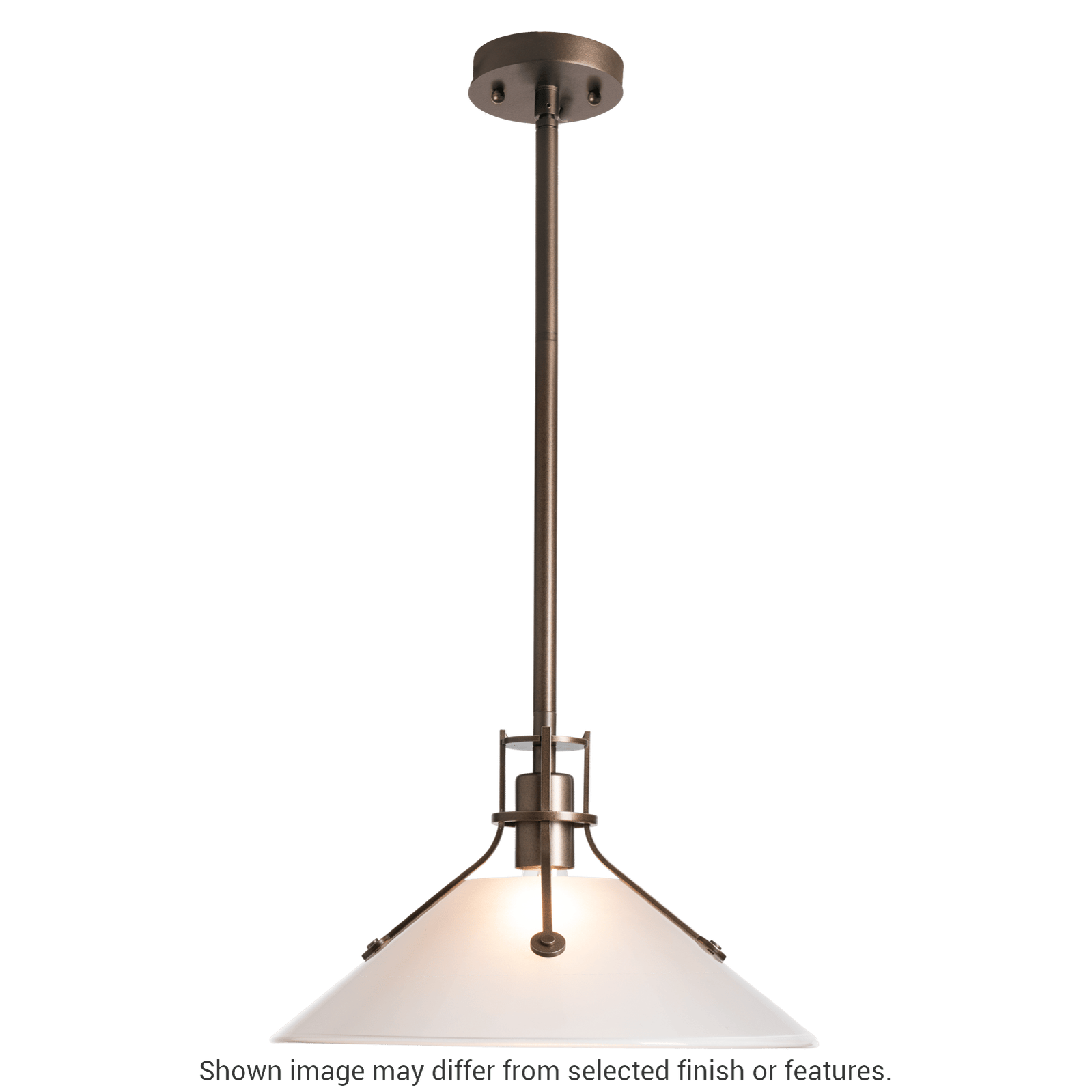 Henry Outdoor Pendant with Glass Medium - White - Frosted Glass by Hubbardton Forge