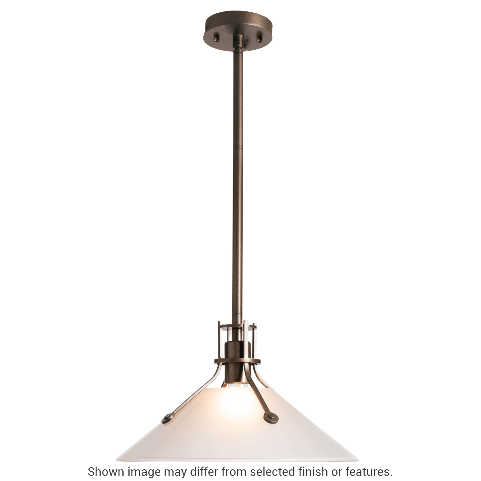 Henry Outdoor Pendant with Glass Medium - White - Frosted Glass by Hubbardton Forge