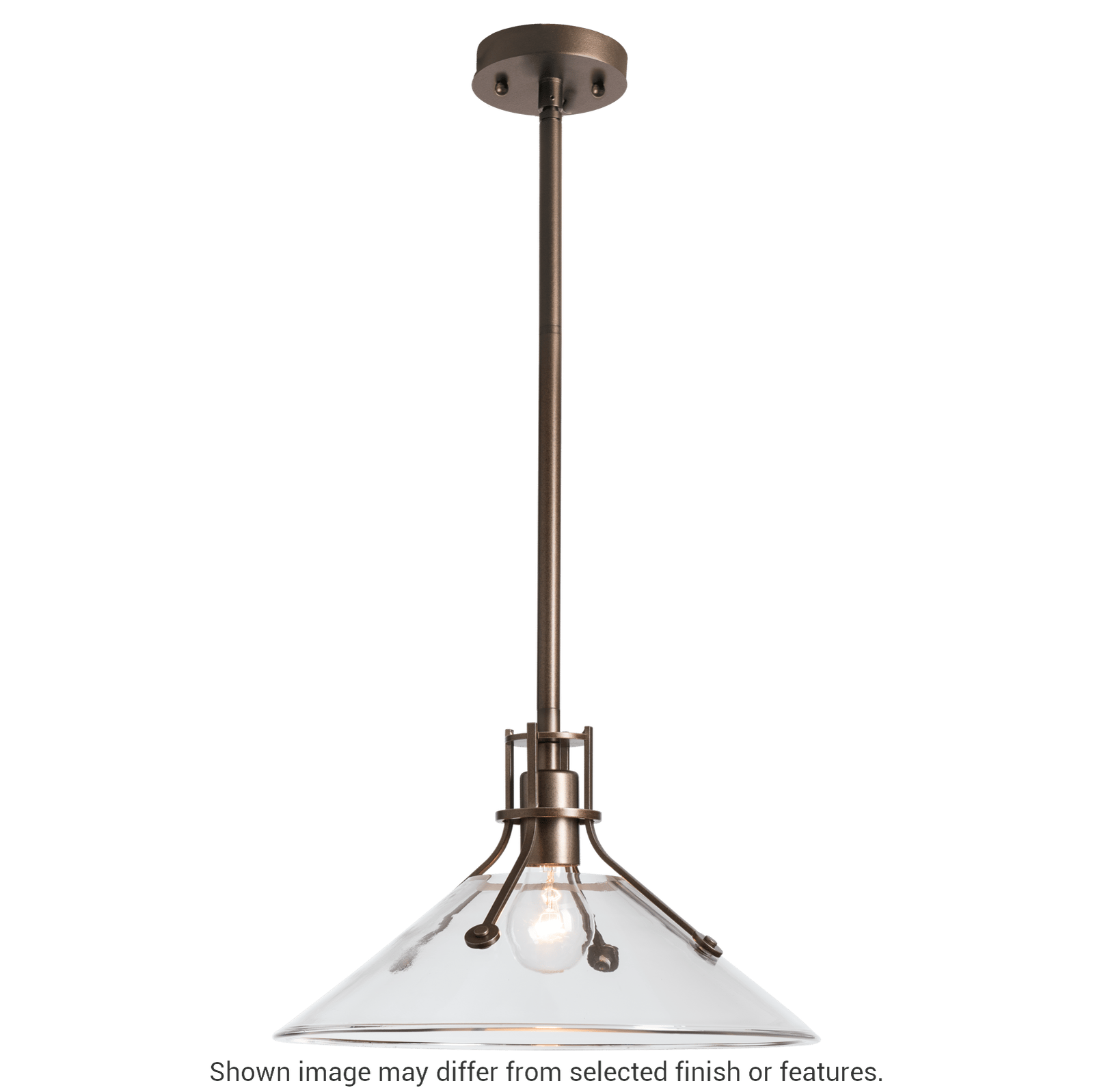 Henry Outdoor Pendant with Glass Medium - White - Frosted Glass by Hubbardton Forge