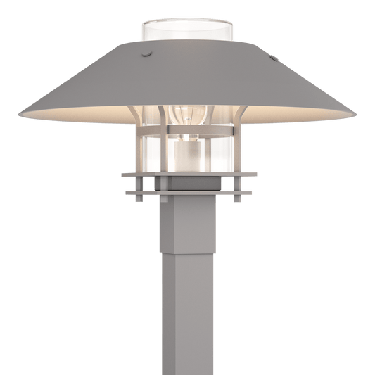 Henry Outdoor Post Light - Coastal Burnished Steel - Clear Glass by Hubbardton Forge