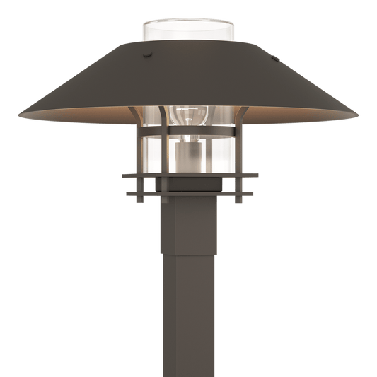 Henry Outdoor Post Light - Coastal Dark Smoke - Clear Glass by Hubbardton Forge
