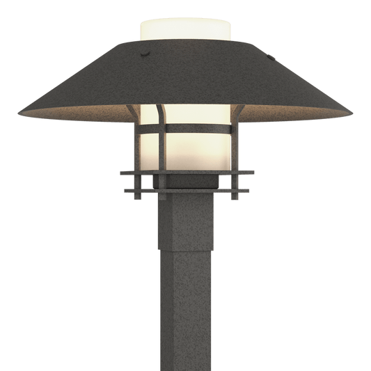 Henry Outdoor Post Light - Natural Iron - Opal Glass by Hubbardton Forge