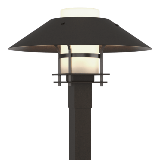 Henry Outdoor Post Light - Oil Rubbed Bronze - Opal Glass by Hubbardton Forge