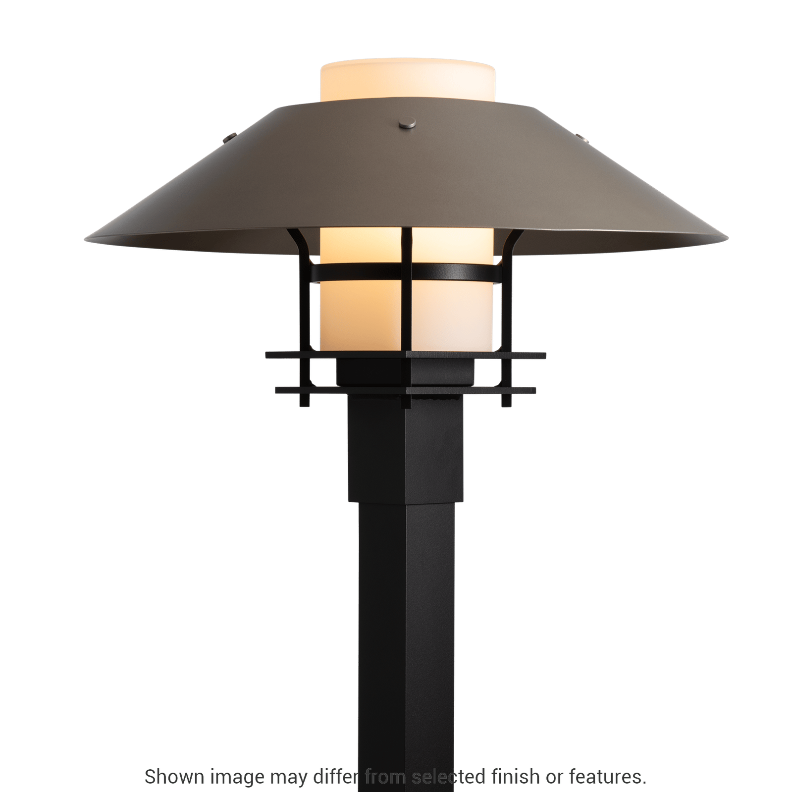 Henry Outdoor Post Light - White - Opal Glass by Hubbardton Forge