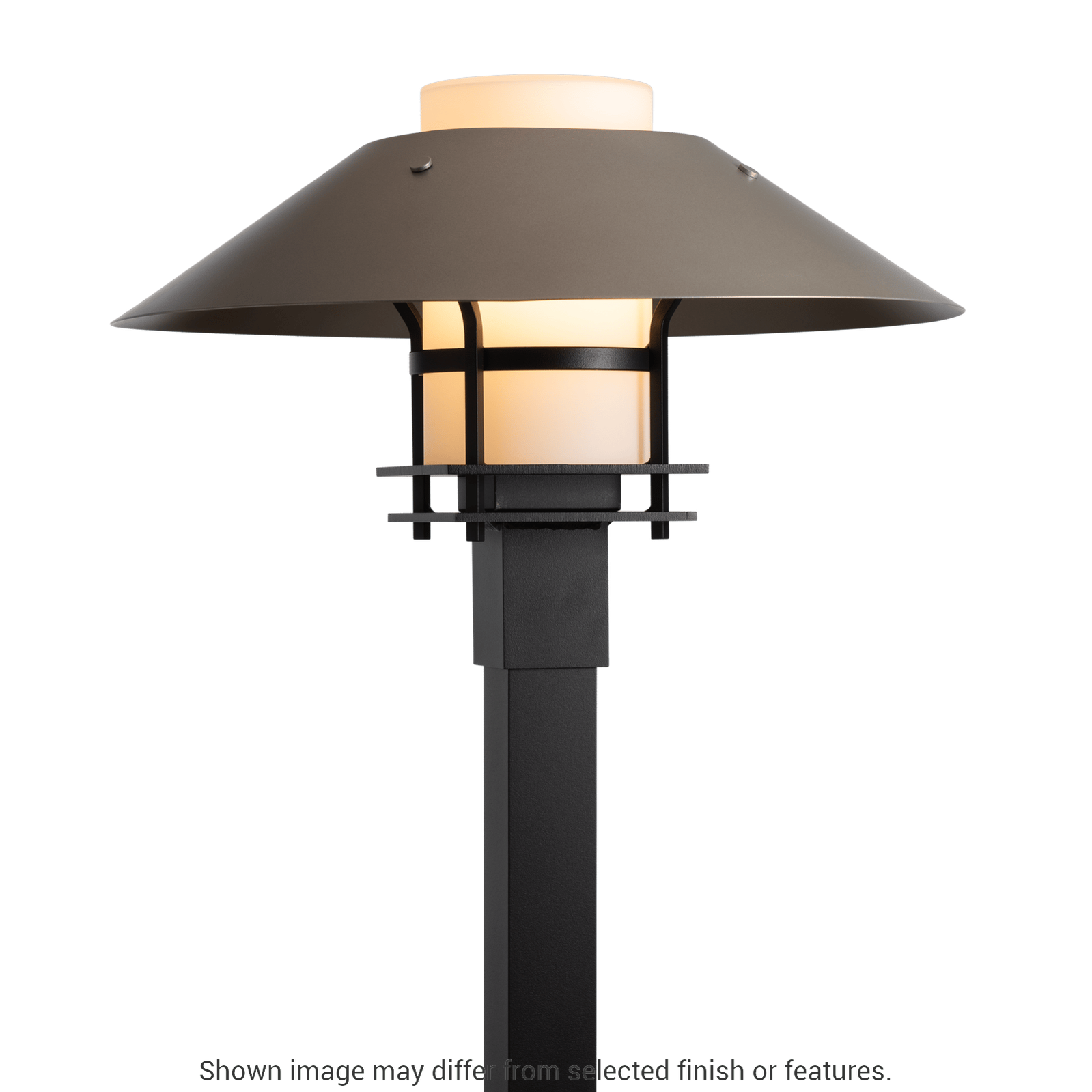 Henry Outdoor Post Light - White - Opal Glass by Hubbardton Forge