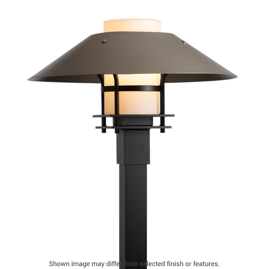 Henry Outdoor Post Light - White - Opal Glass by Hubbardton Forge