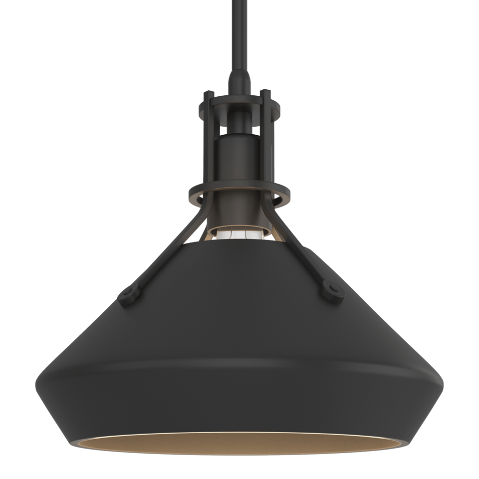Henry With Chamfer Pendant - Black by Hubbardton Forge