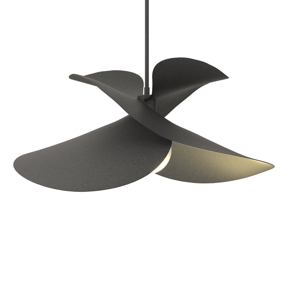 Hibiscus Large Pendant - Natural Iron by Hubbardton Forge