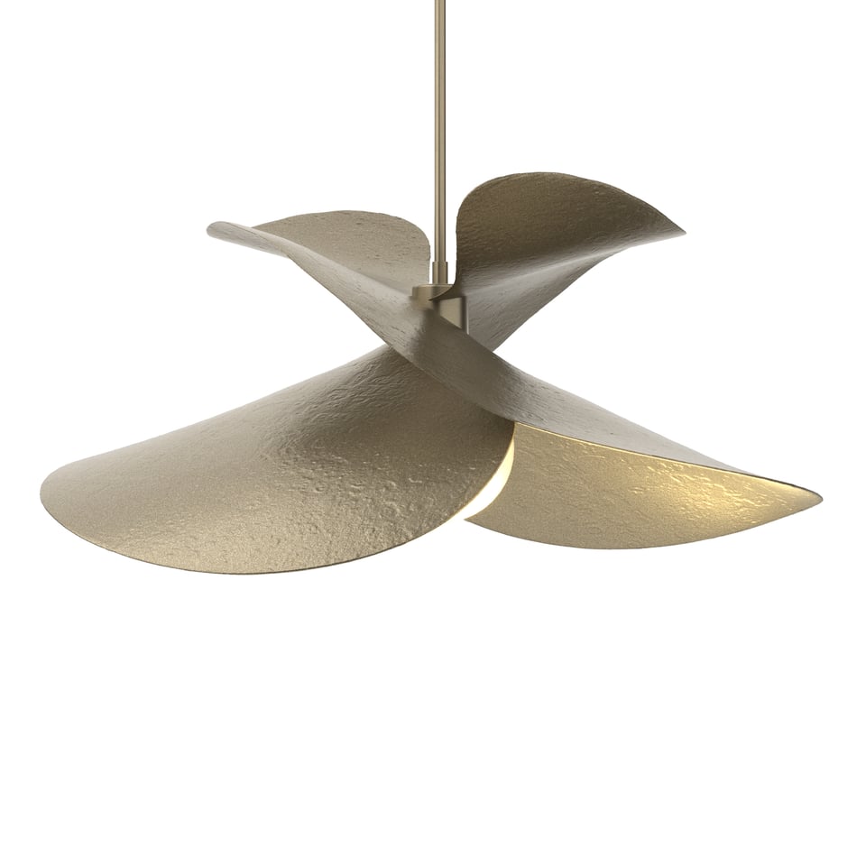 Hibiscus Large Pendant - Soft Gold by Hubbardton Forge