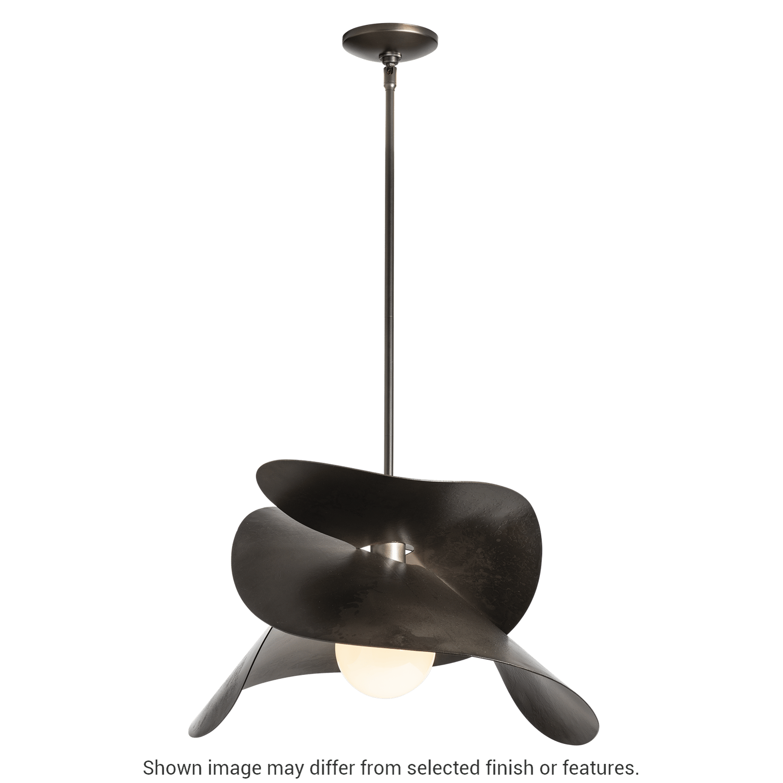 Hibiscus Large Pendant - White by Hubbardton Forge