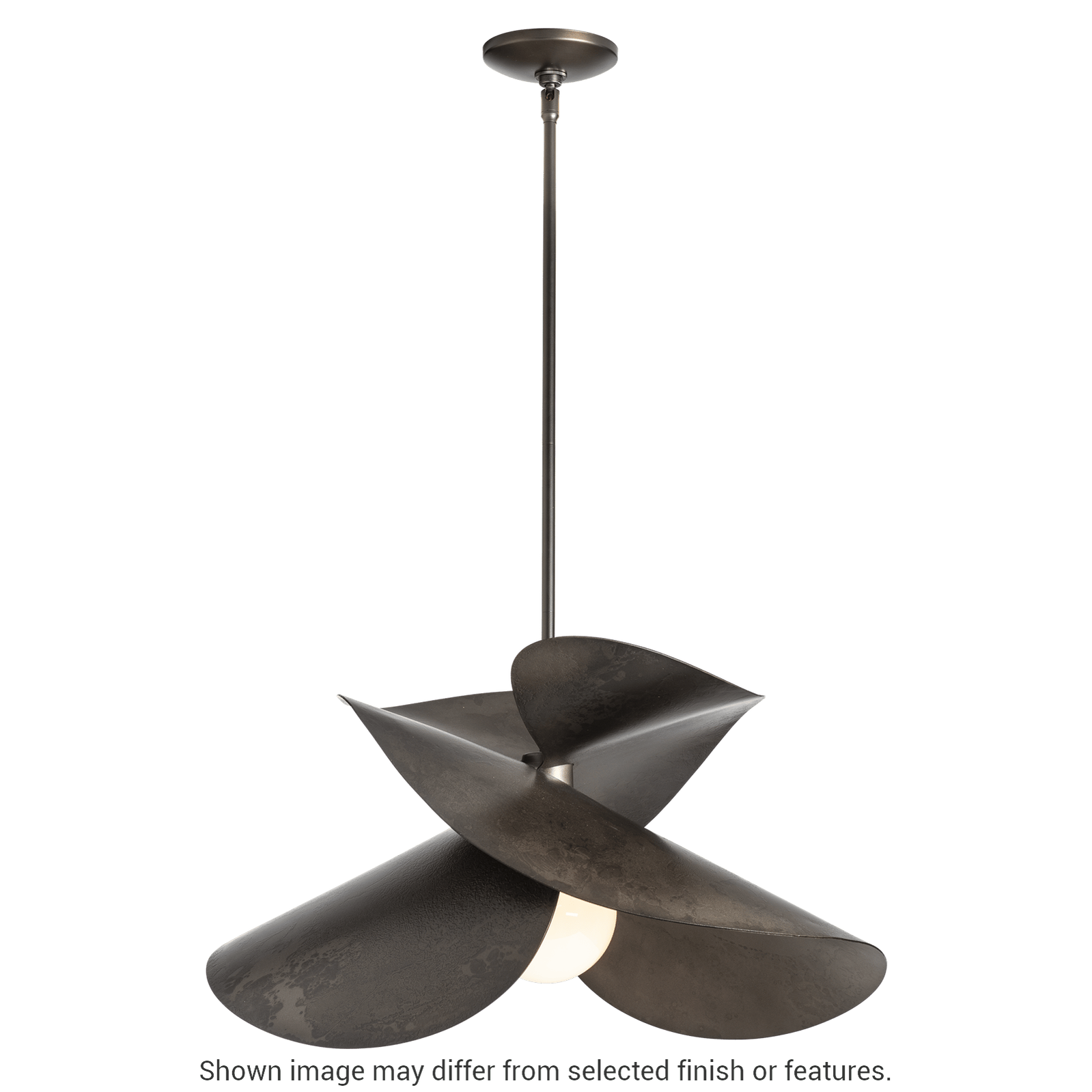 Hibiscus Large Pendant - White by Hubbardton Forge