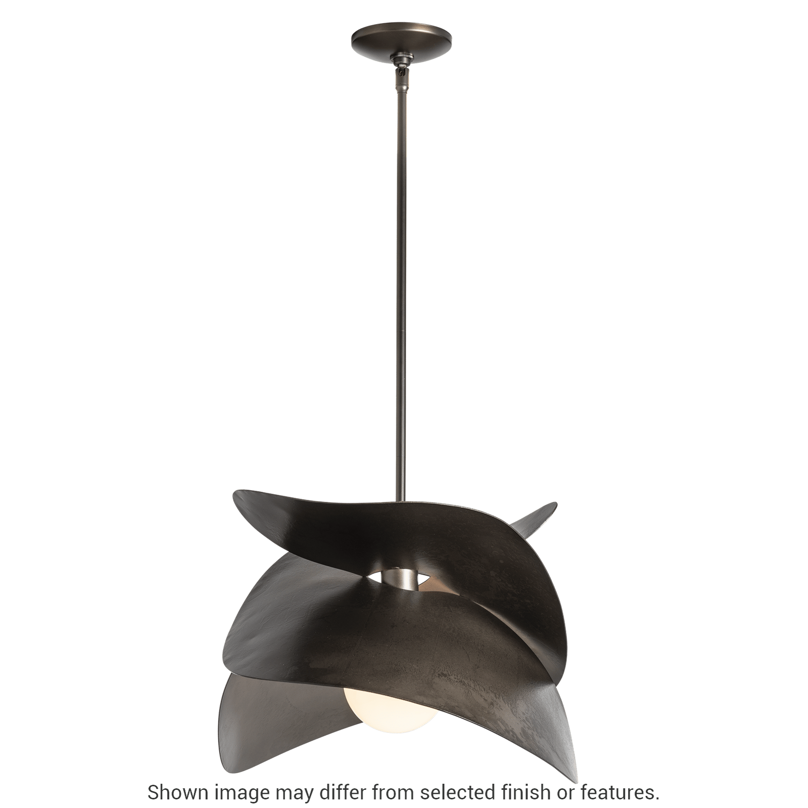 Hibiscus Large Pendant - White by Hubbardton Forge
