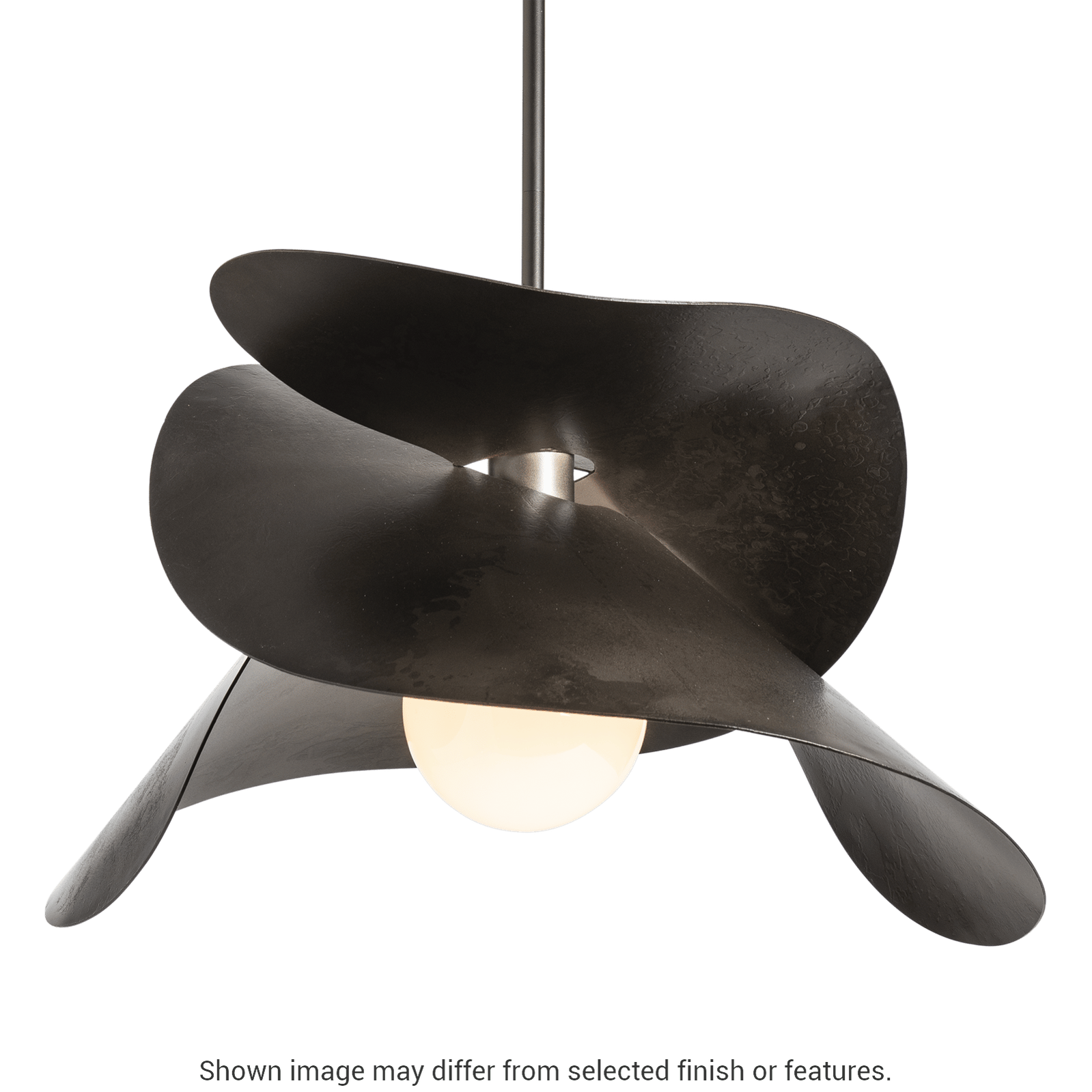 Hibiscus Large Pendant - White by Hubbardton Forge
