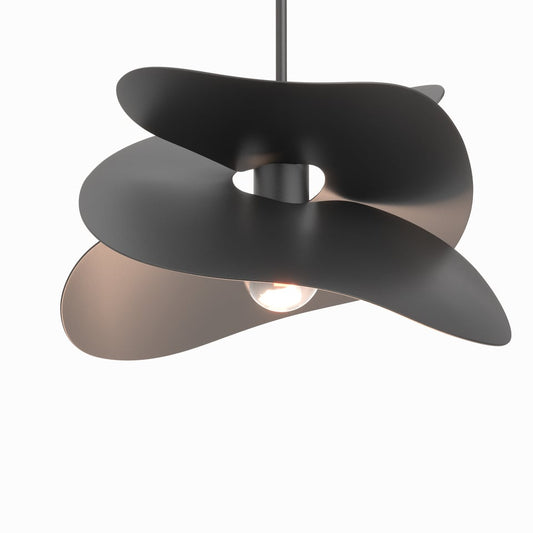 Hibiscus Small Pendant - Black by Hubbardton Forge