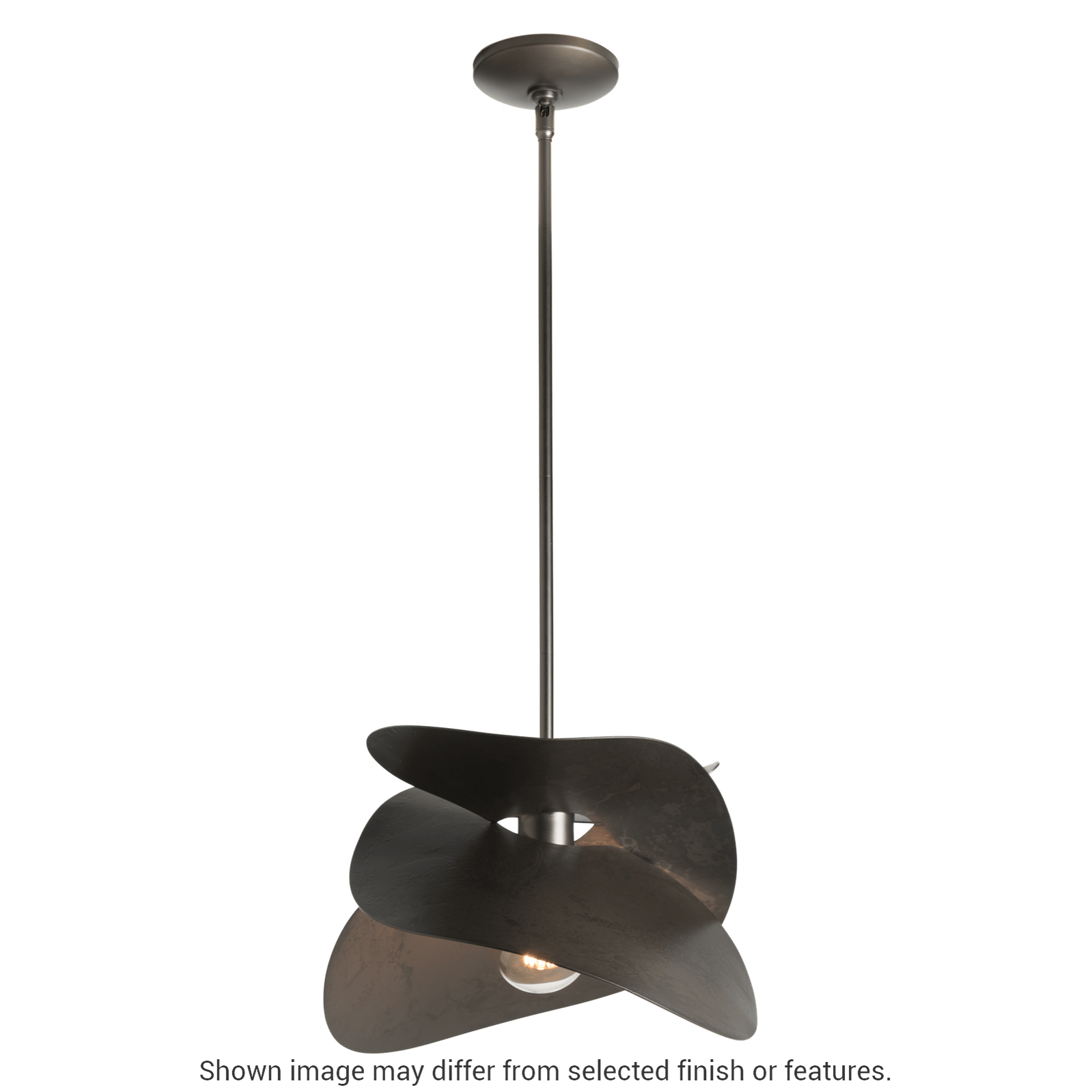 Hibiscus Small Pendant - White by Hubbardton Forge