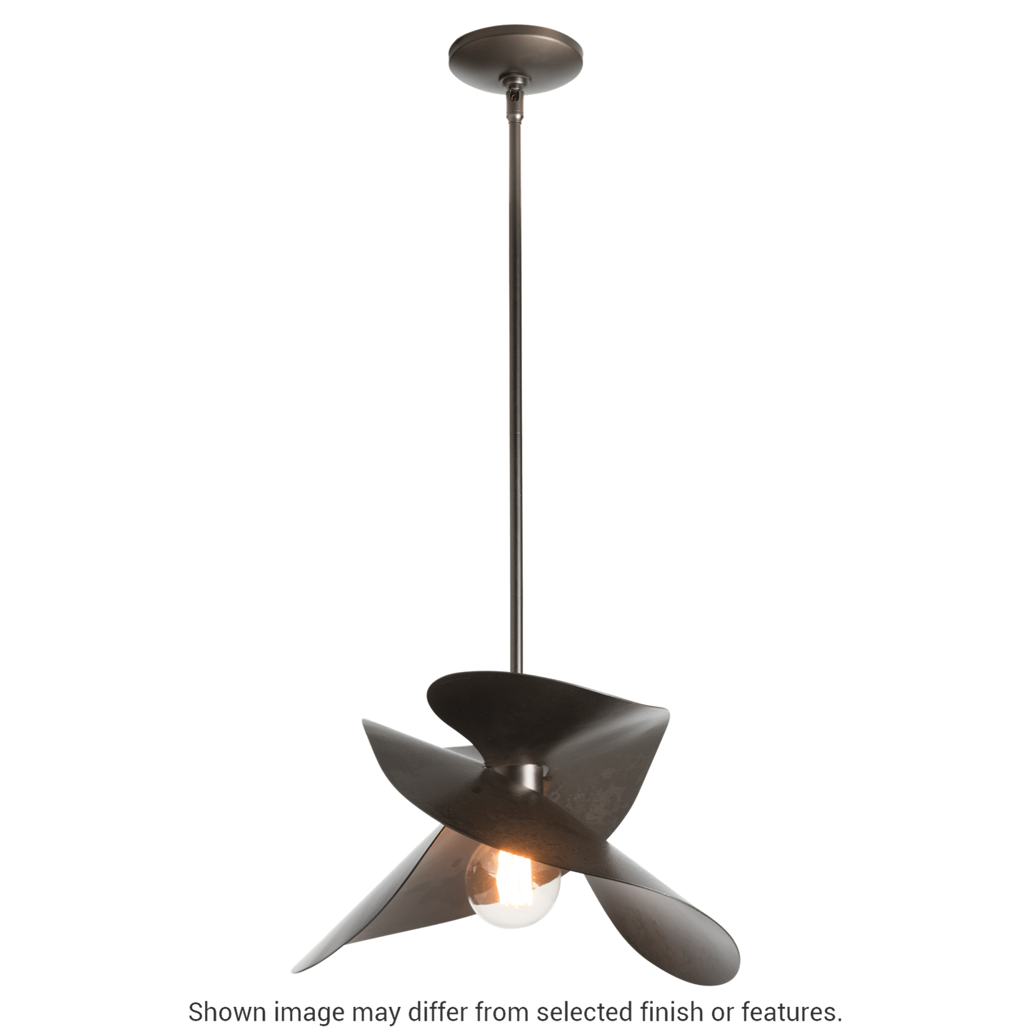 Hibiscus Small Pendant - White by Hubbardton Forge