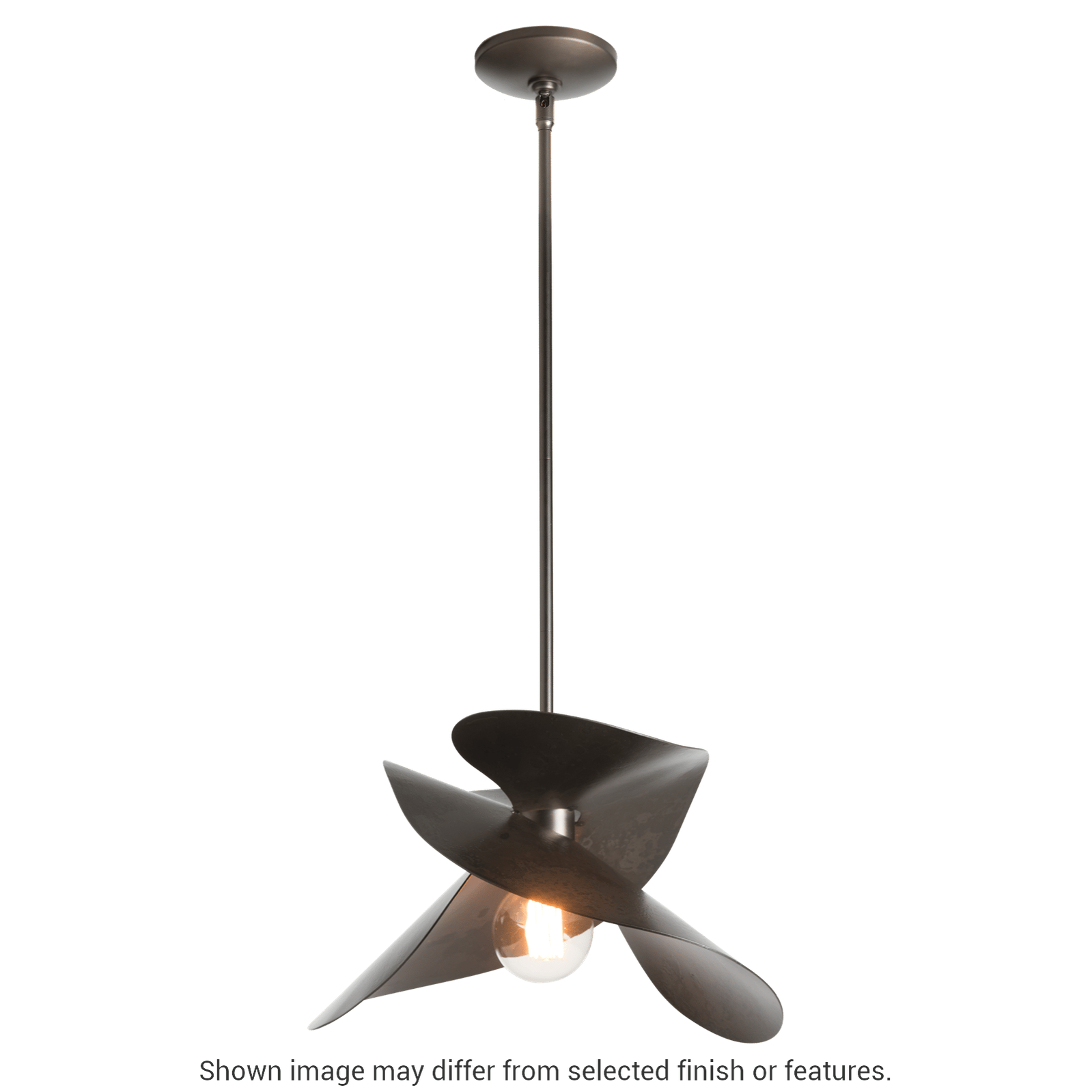 Hibiscus Small Pendant - White by Hubbardton Forge