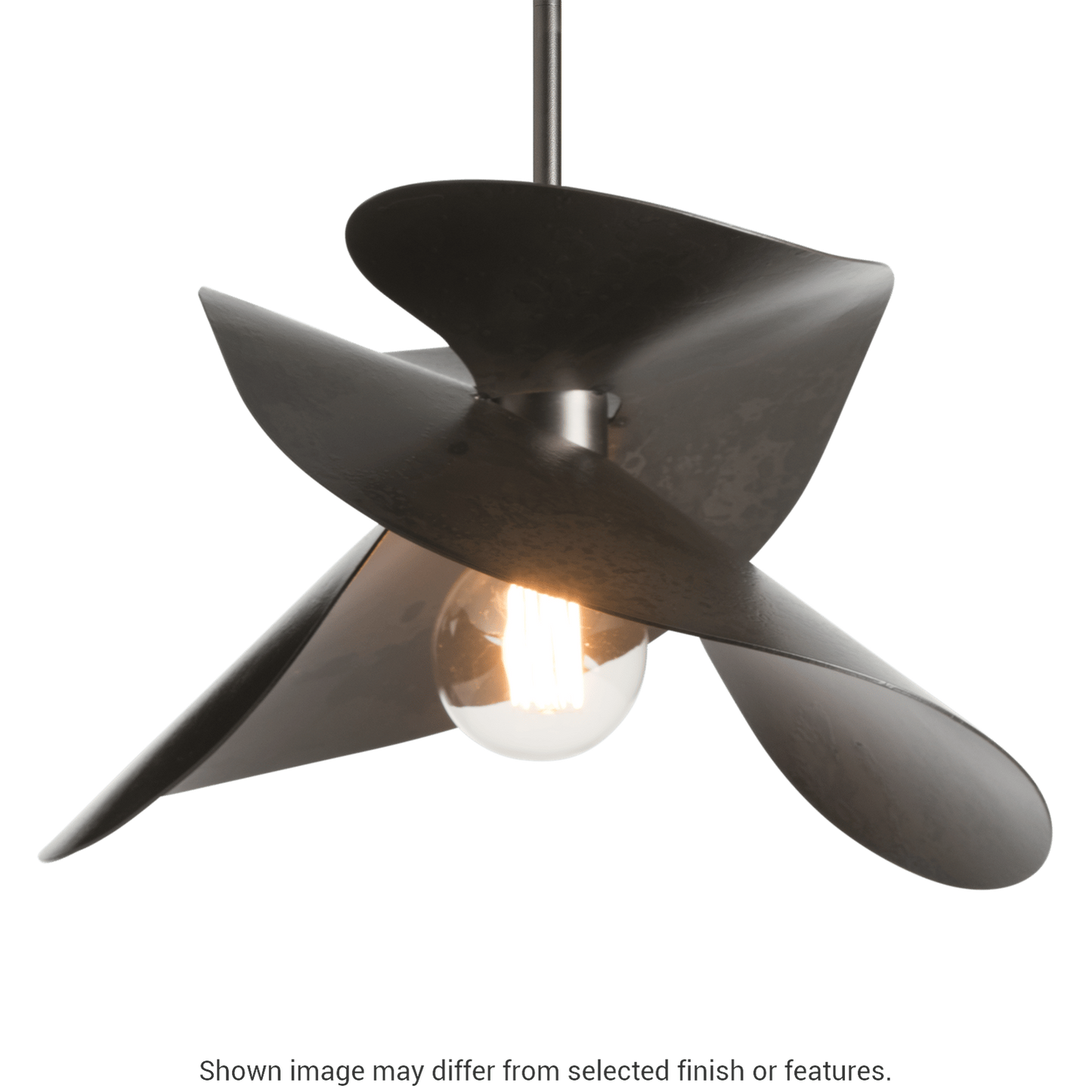Hibiscus Small Pendant - White by Hubbardton Forge