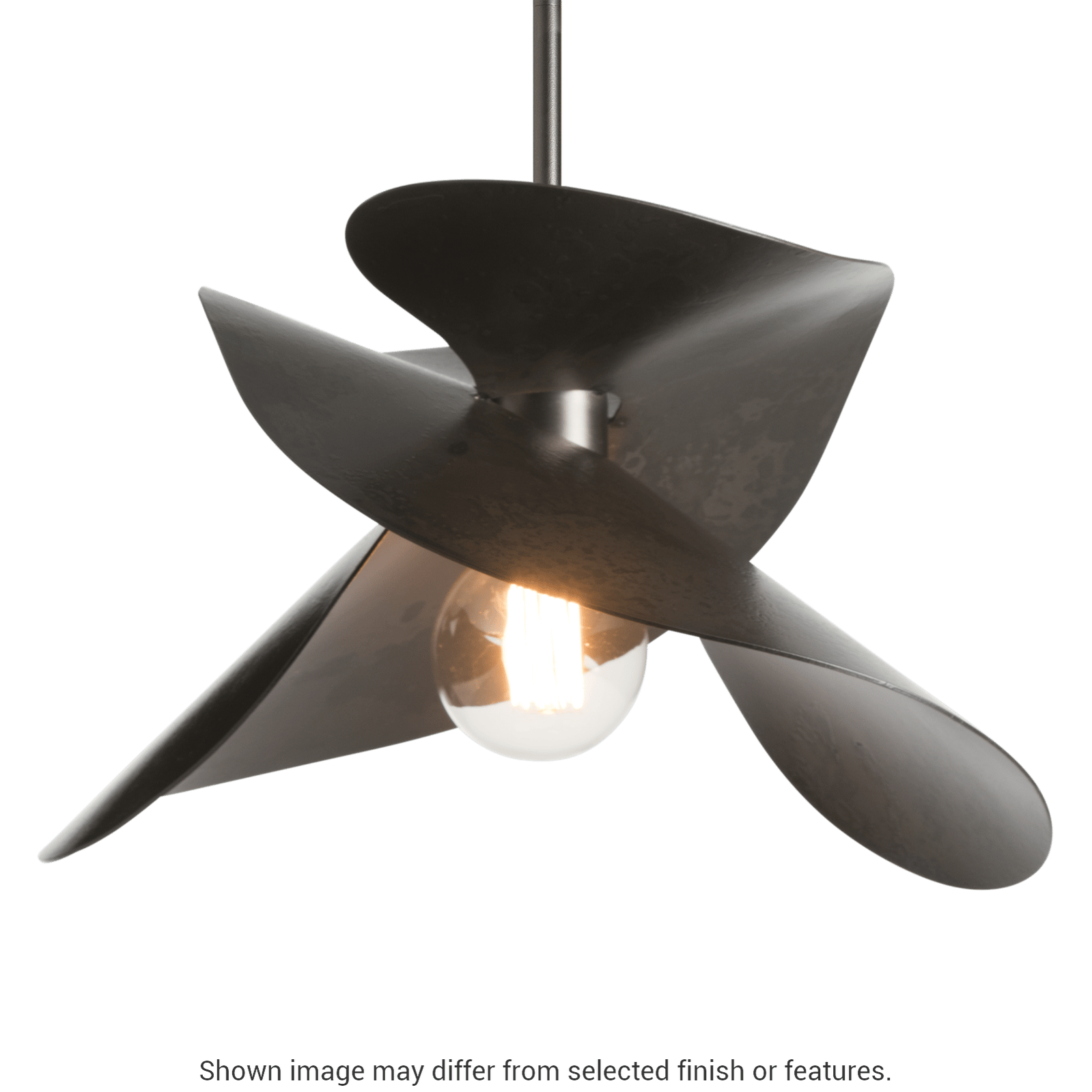 Hibiscus Small Pendant - White by Hubbardton Forge