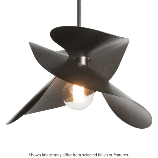Hibiscus Small Pendant - White by Hubbardton Forge