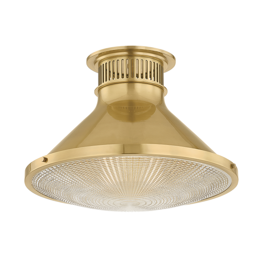 Highclere Large Flush Mount - Aged Brass by Hudson Valley Lighting