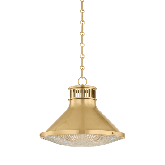 Highclere Large Pendant - Aged Brass by Hudson Valley Lighting