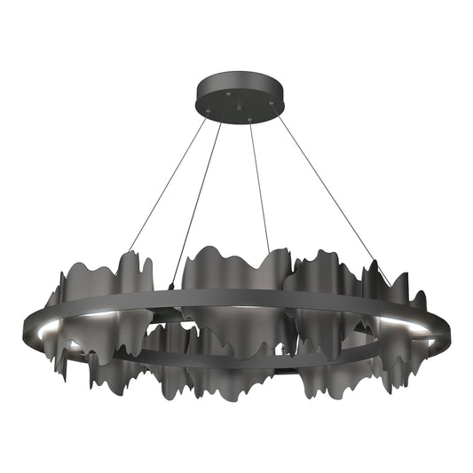 Hildene Circular LED Pendant - Black by Hubbardton Forge