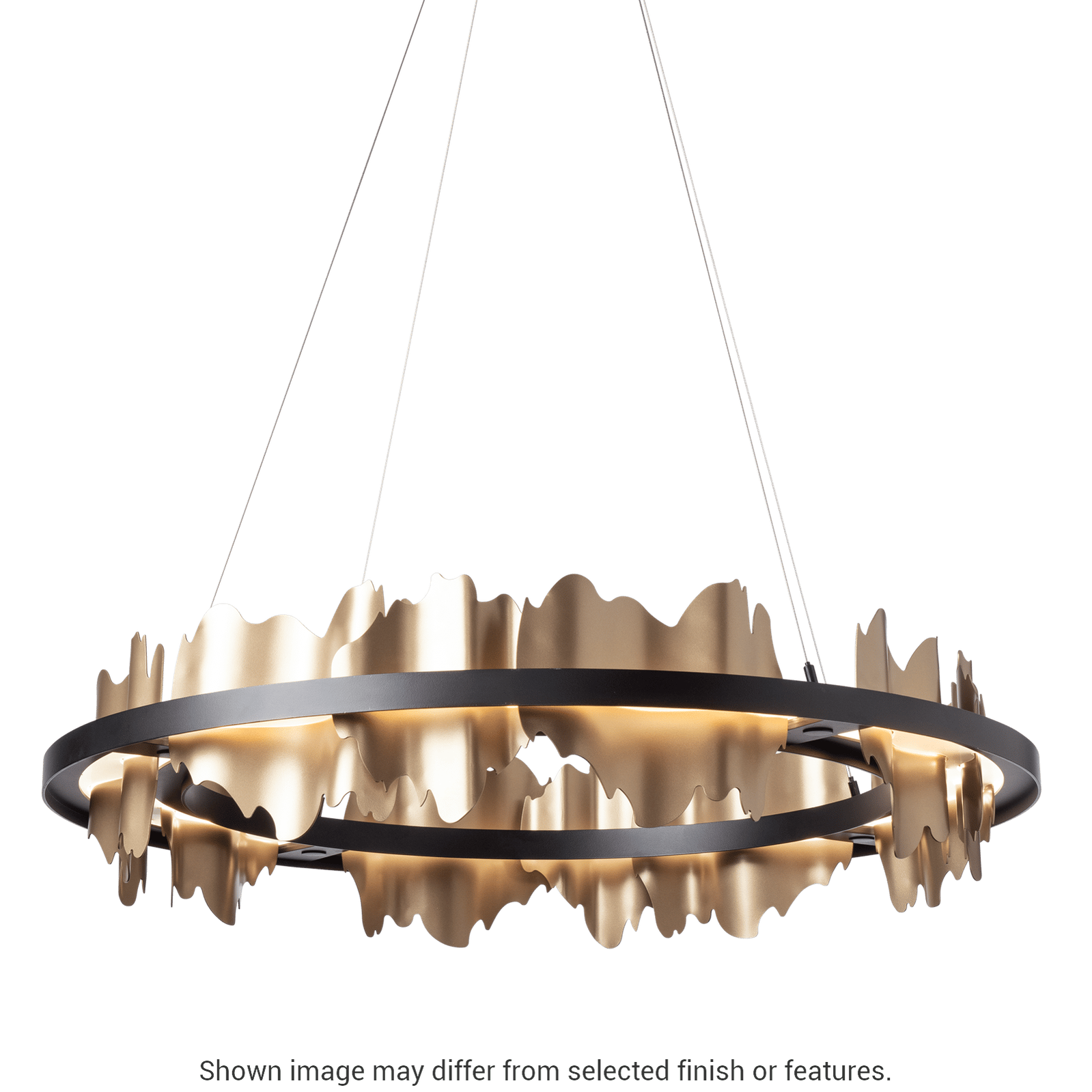 Hildene Circular LED Pendant - White by Hubbardton Forge
