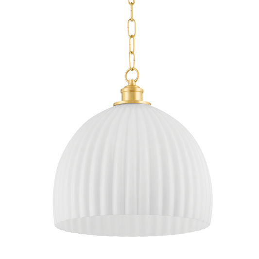 Hillary Large Pendant - 1-Light - Aged Brass - Mitzi H771701L-AGB