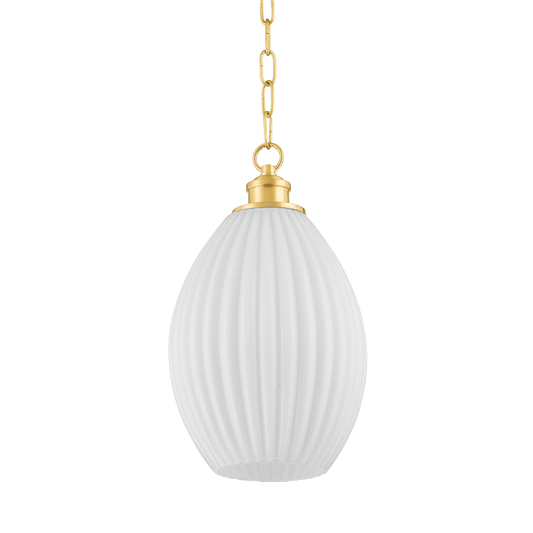 Hillary Small Pendant - 1-Light - Aged Brass - Mitzi H771701S-AGB