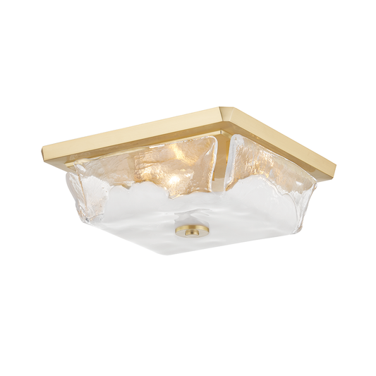 Hines Flush Mount - Aged Brass by Hudson Valley Lighting