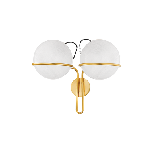 Hingham Wall Sconce - Aged Brass by Hudson Valley Lighting