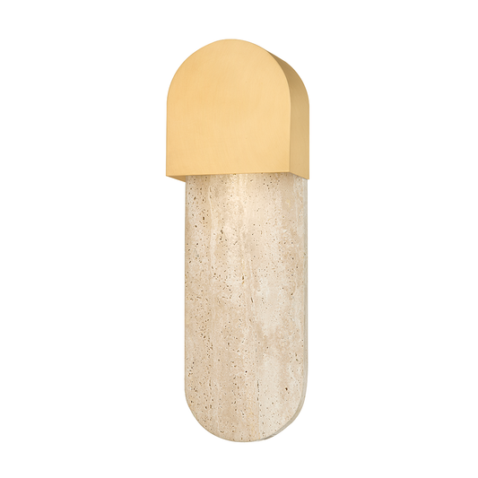 Hobart Wall Sconce - Aged Brass by Hudson Valley Lighting
