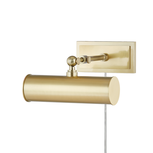 Holly Plug-In Picture Light - 1-Light - Aged Brass - Mitzi HL263201-AGB