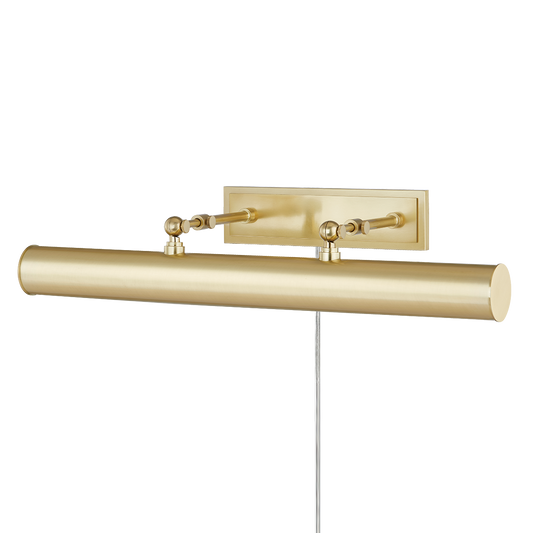 Holly Plug-In Picture Light - 3-Light - Aged Brass - Mitzi HL263203-AGB