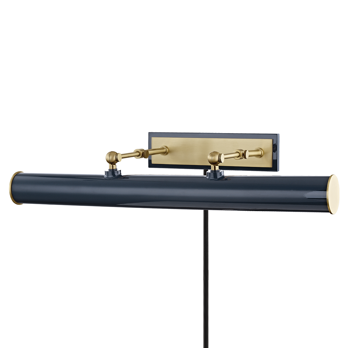 Holly Plug-In Picture Light - 3-Light - Aged Brass/Navy - Mitzi HL263203-AGB/NVY