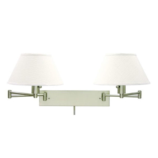 Home Office Pharmacy Swing Arm Wall Swing Lamp - WS14-2-52 - Satin Nickel by House of Troy