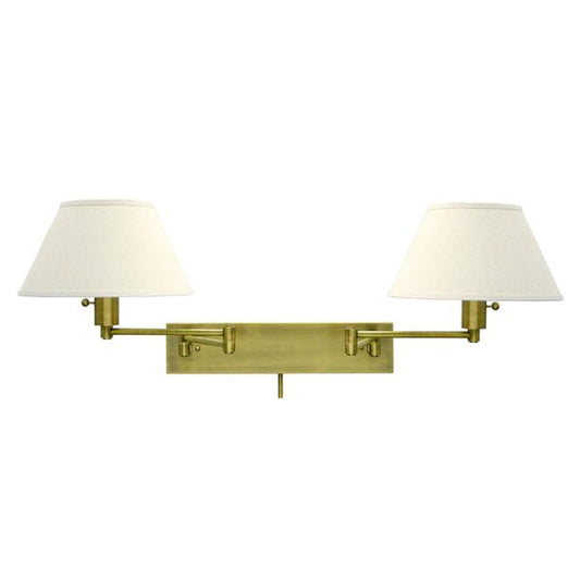 Home Office Pharmacy Swing Arm Wall Swing Lamp - WS14-2-71 - Antique Brass by House of Troy