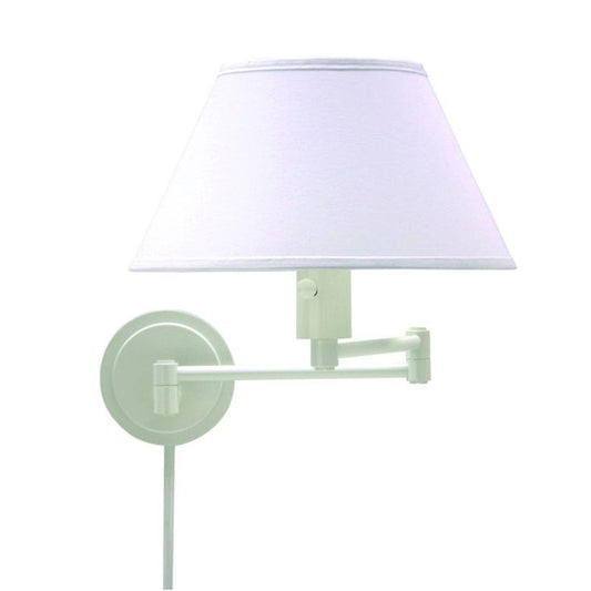 Home Office Swing Arm Wall Swing Lamp - WS14-9 - White by House of Troy
